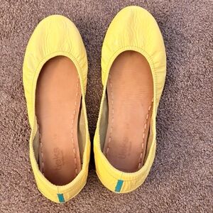 SOLD- Tieks Yellow Leather Ballet Flats